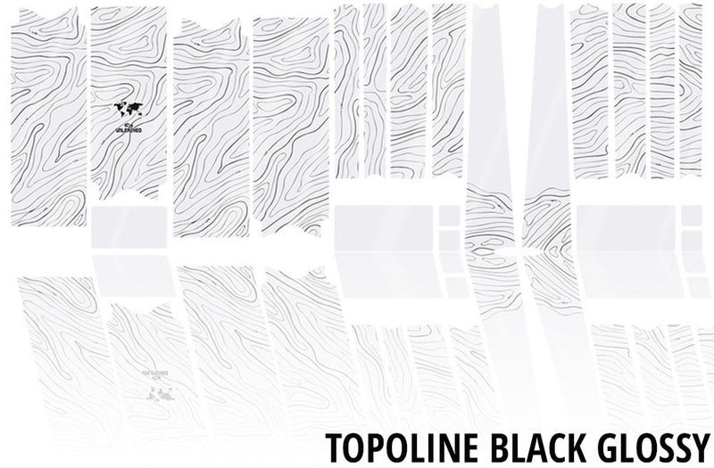 Load image into Gallery viewer, Unleazhed unscratch - gravelbike frame protection film bpg01 topolines black
