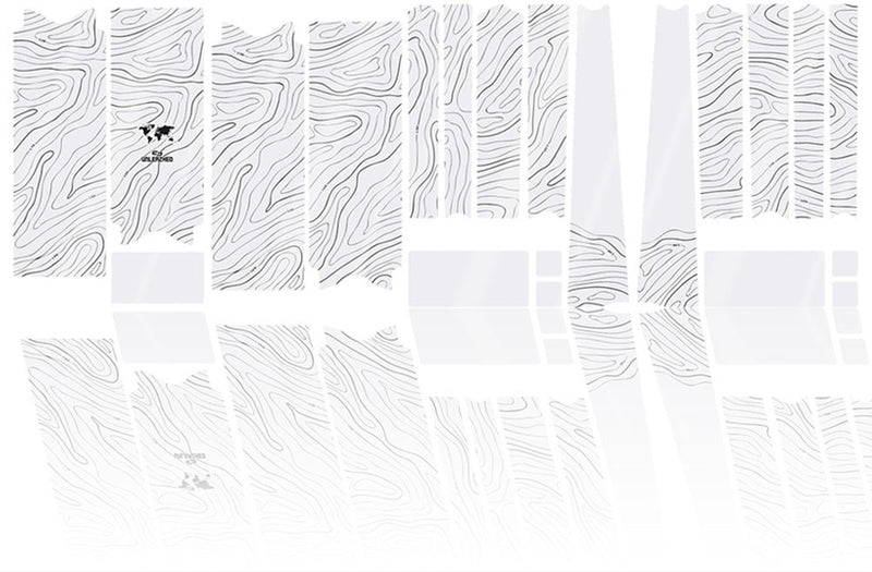 Load image into Gallery viewer, Unleazhed unscratch - gravelbike frame protection film bpg01 topolines black
