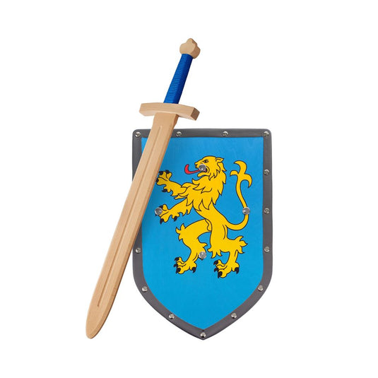 Woodsy houten set zwaard met schild. 4+