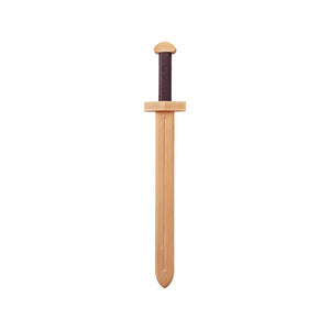 Woodsy houten zwaard op kaart. 52x9x4 cm