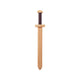 Woodsy houten zwaard op kaart. 52x9x4 cm