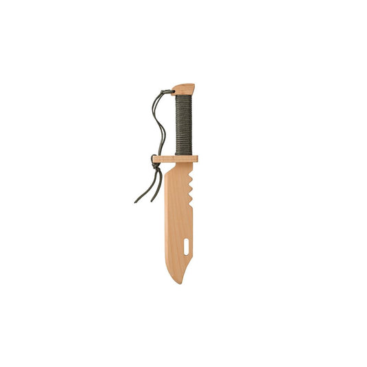 Woodsy houten survival mes. 35,5x8x5 cm