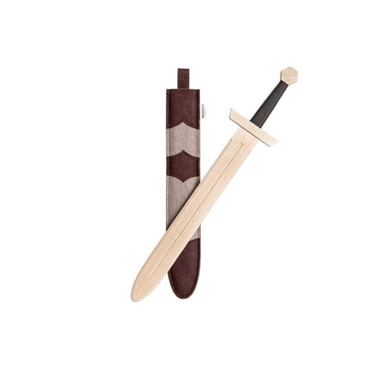 Woodsy houten groot zwaard. 57,5x12x5 cm