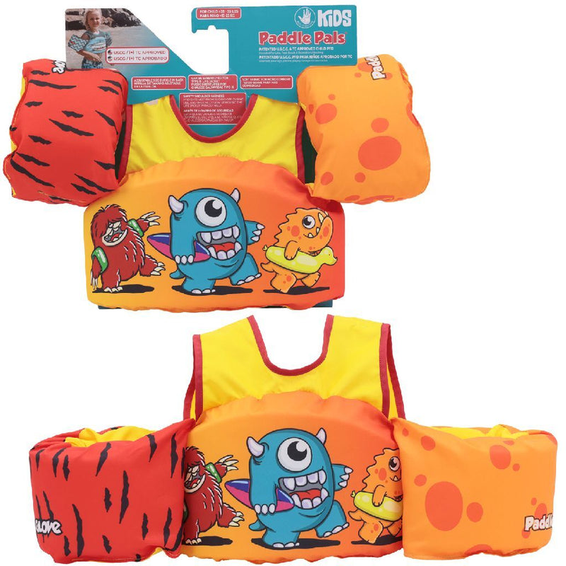 Load image into Gallery viewer, Paddle pal zwemvest monsters, 3-6 jaar
