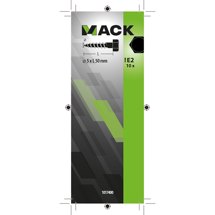 Afbeelding laden in galerijviewer, Mack 1017400 - houtdraadbout staal verzinkt 10 st 5 x 50 mm | 10 stuks
