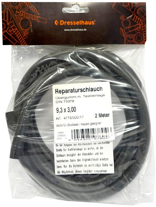 Dresselhaus brandstofslang 4715 fuel hoses 4.5x3 2m 4.5x10.5 top rubber 2 mt