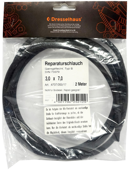 Dresselhaus brandstofslang 4707 fuel hose 12,0x18,0 dresselh. 4707 2m