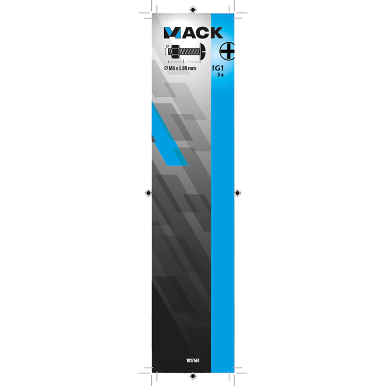 Afbeelding laden in galerijviewer, Mack 1017561 - kachelbout + moer staal verzinkt 3 st m8 x 80 mm | 5 stuks
