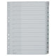 Tabbladen leitz grijs 1 tot 12 a4 polypropyleen