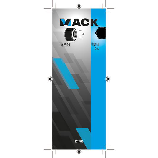 Mack 1017678 - zeskant moer staal verzinkt 8st m 10 | 10 stuks