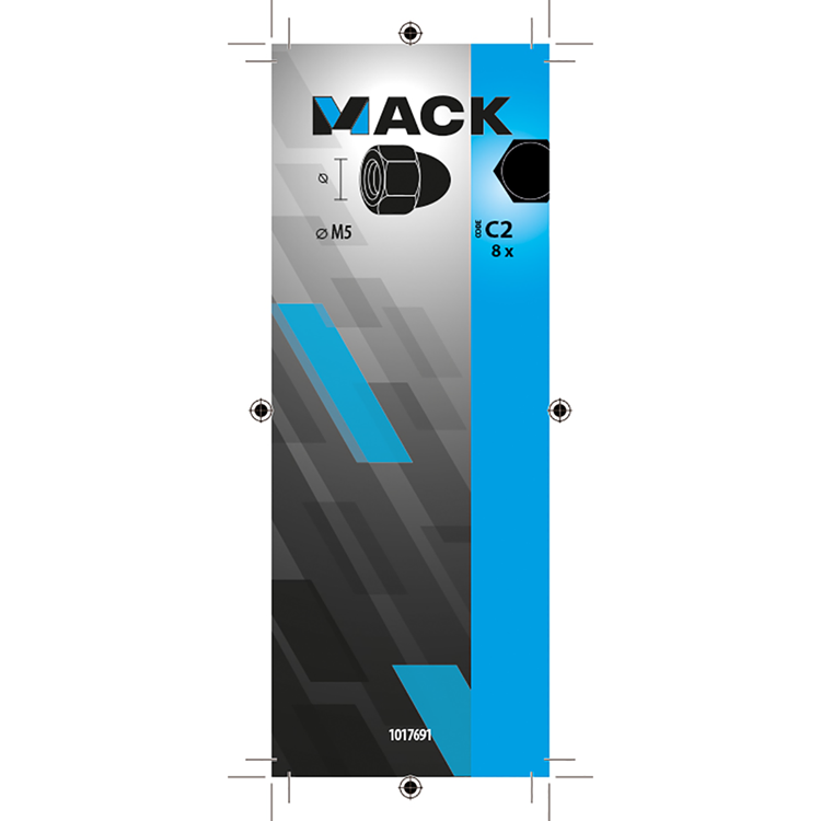 Afbeelding laden in galerijviewer, Mack 1017691 - zeskant dopmoer staal verzinkt8 st m5 | 10 stuks
