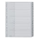 Alfabetische tabbladen leitz 1260 grijs pp (polypropeen)