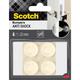 3m 1070699 - scotch®anti shock wall bumperszelfklevend wit ø 22mm, 4 pack | 7 stuks