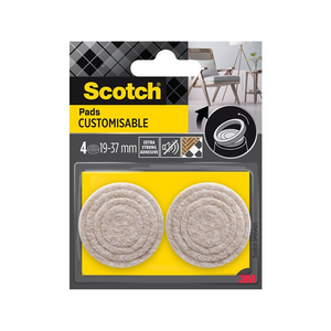 3m 1070689 - scotch® customisable pads zelfklevend, beige, ø 19x37 mm | 14 stuks