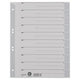 Tabbladen leitz grijs kraft karton a4 100 stuks