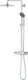Grohe vitalio joy 260 regendouche - ø 26 cm - waterbesparend - inclusief thermostaatkraan en planchet - met cooltouch technologie - chroom