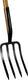 Talen tools - spitvork - 4 tanden - vaste veer