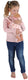 Otto simon kiddygo poppendraagzak roze bloem - poppenaccessoire verstelbaar.