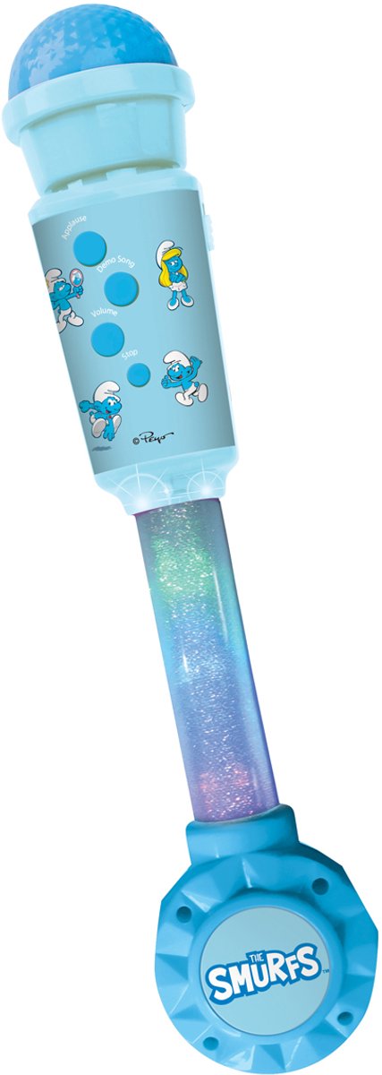Lexibook smurfs trendy verlichtingsmicrofoon met luidspreker (aux-in), melodieën en geluidseffecten
