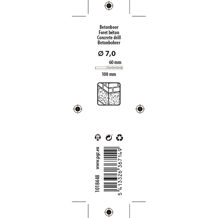 Afbeelding laden in galerijviewer, Mack 1018448 - betonboor din 8039 ø 7,0 x 100 mm | 5 stuks
