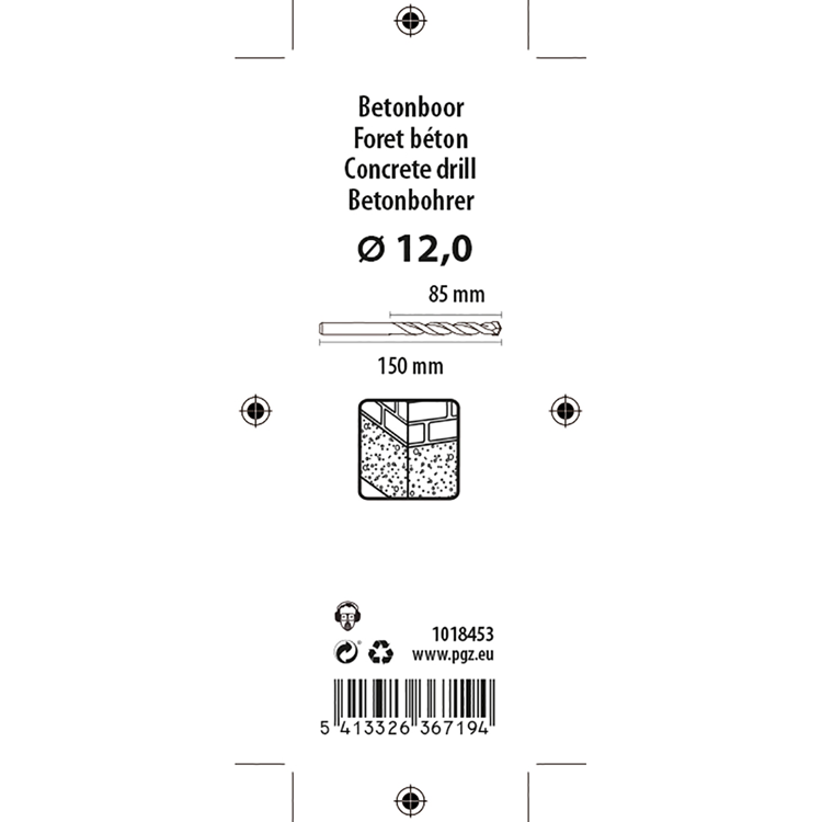 Afbeelding laden in galerijviewer, Mack 1018453 - betonboor din 8039 ø 12,0 x 150 mm | 5 stuks
