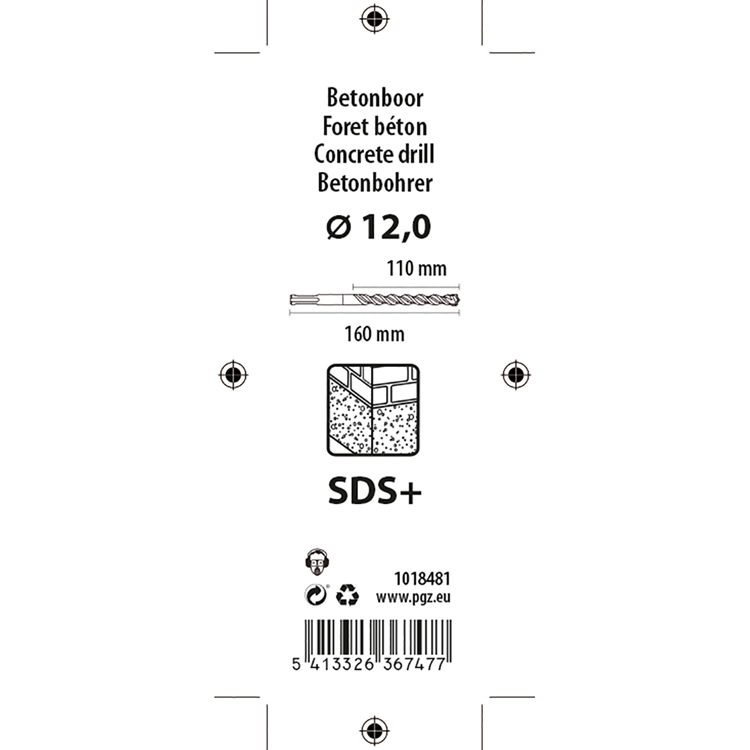 Afbeelding laden in galerijviewer, Mack 1018481 - hamerboor sds + ø 12,0 x 160 mm | 5 stuks

