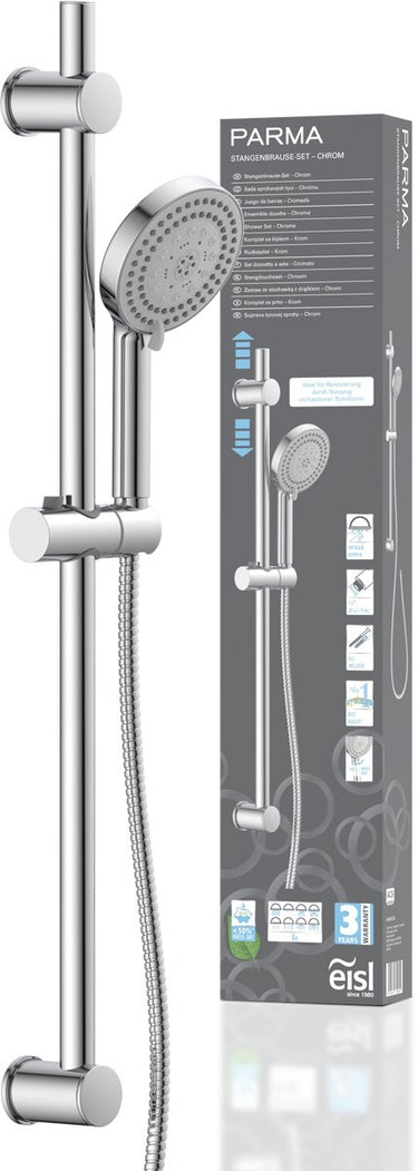 Eisl parma doucherail set - chroom