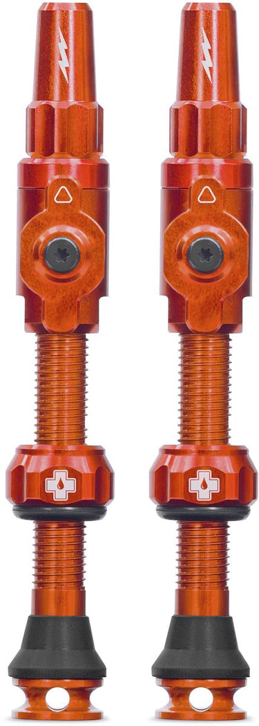Muc-off tubeless ventiel big bore lite large orange franse presta ventiel 45mm