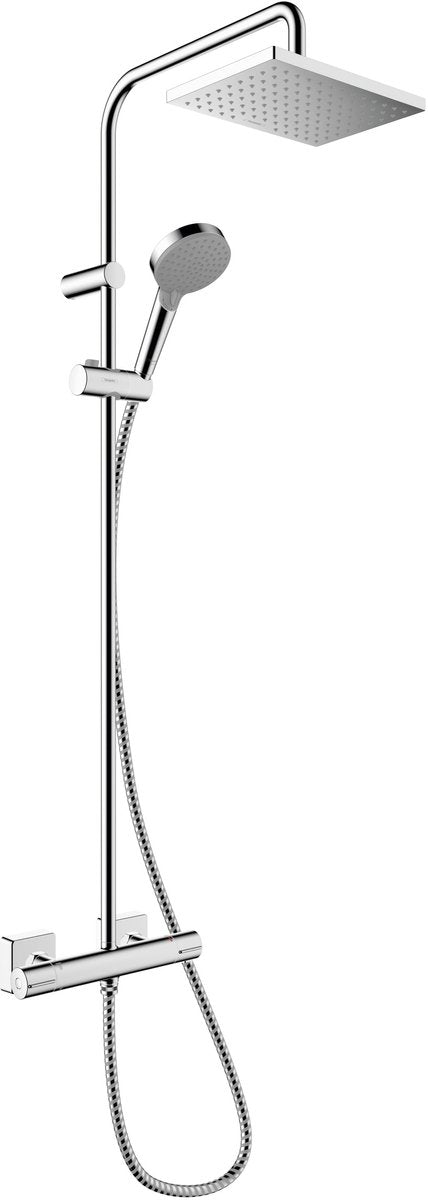 Hansgrohe vernis shape - showerpipe - 230mm maat - 1 straalfunctie - chroom - met thermostaat