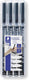 Staedtler lumocolor permanent pen set - box s-f-m-b