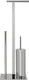 Sealskin square toiletbutler vrijstaand - toiletborstel met houder - wc rolhouder zonder - reserverolhouder - chroom