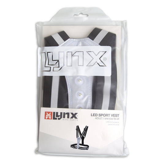 Lynx reflectie led sport vest usb