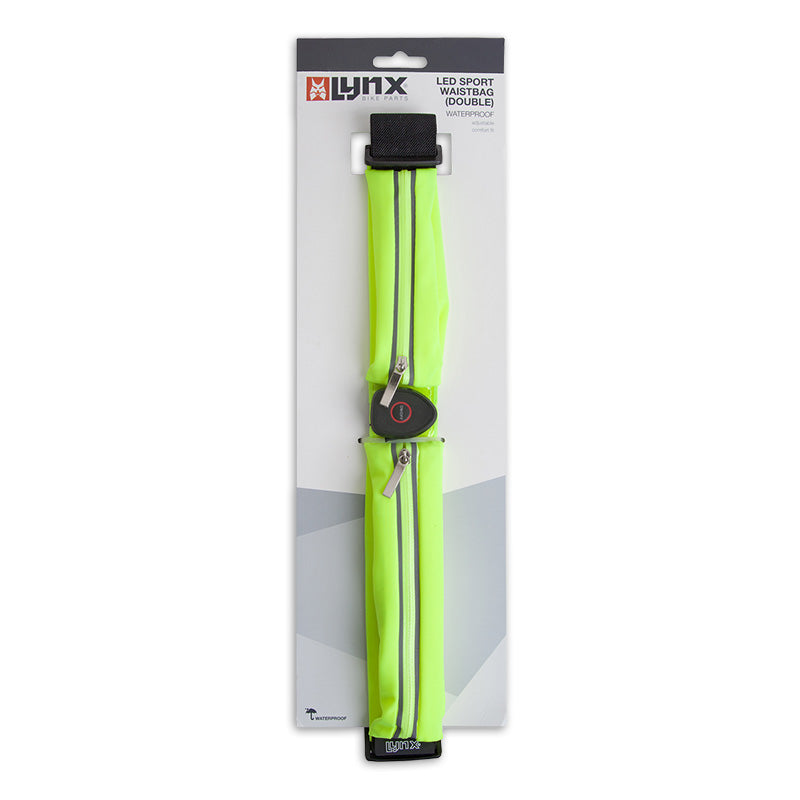 Load image into Gallery viewer, Lynx reflecterende led heuptas hardloopriem (dubbel) usb
