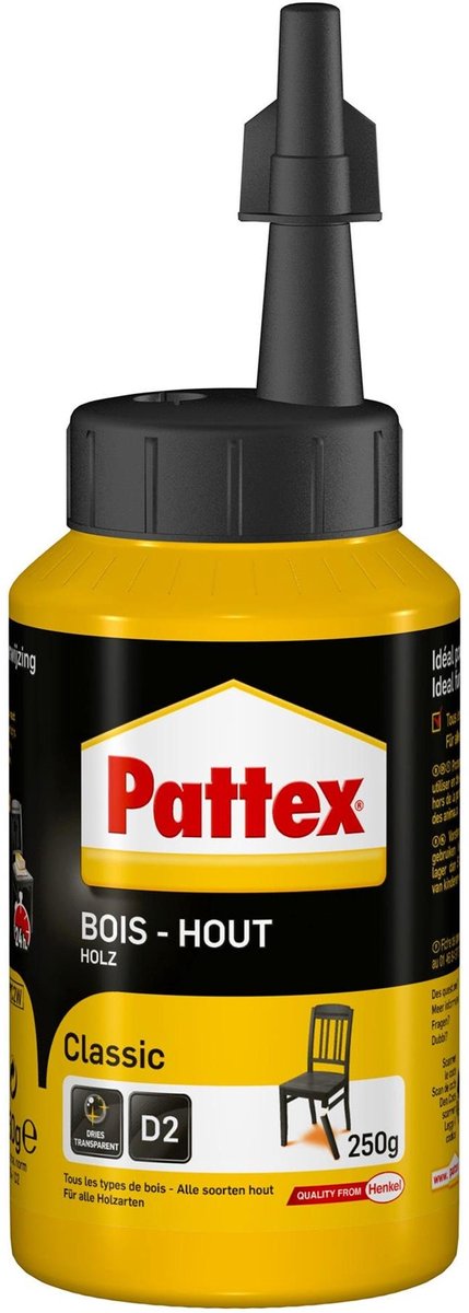 Afbeelding laden in galerijviewer, Pattex houtlijm classic 250 g | houtlijm voor universeel verbruik | lijm geschikt voor alle soorten hout.
