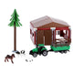 Agrotoys boerderij met tractor en dieren schaal 1:50