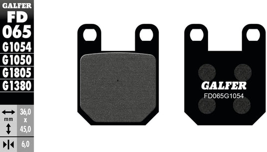 Galfer remblokken fd065 brake pad fd065 g1054 organic