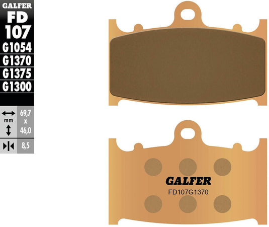 Galfer remblokken fd107 brake pad fd107 g1370 sintered metal