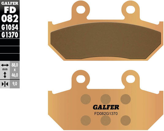 Galfer remblokken fd082 brake pad fd082 g1370 sintered metal