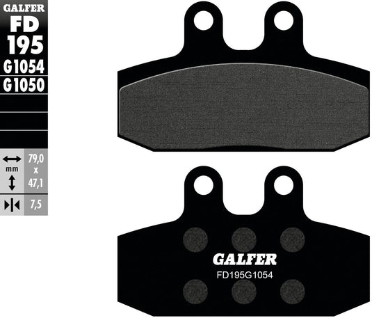 Galfer remblokken fd195 brake pad fd195 g1054 organic standard
