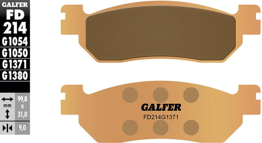 Galfer remblokken fd214 brake pad fd214 g1371 sint. metal street