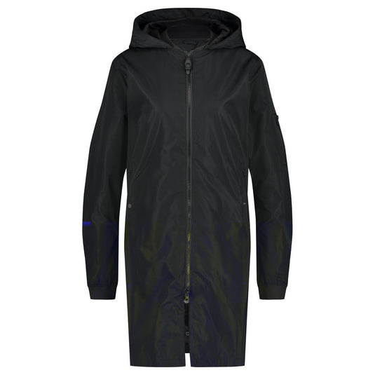 Puch lang bomber regenjas dames black