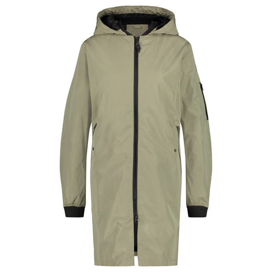 Puch long bomber regenjas dames green pistachio