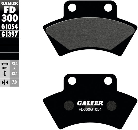 Galfer remblokken fd300 brake pad fd300 g1054 organic standard