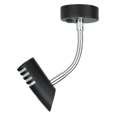 Sao wandlamp met flexibele arm - zwart - zonder verkoopverpakking
