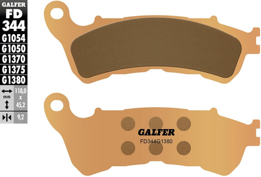 Galfer remblokken fd344 brake pad fd344 g1380 sint.metal scooter