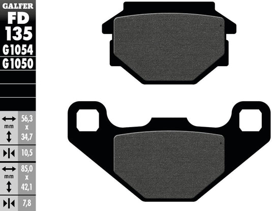Galfer remblokken fd135 brake pad fd135 g1050 organic