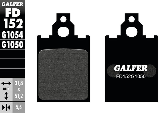 Galfer remblokken fd152 brake pad fd152 g1050 organic