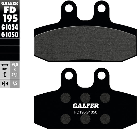 Galfer remblokken fd195 brake pad fd195 g1050 organic scooter