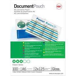 Lamineerhoes gbc a6 111x154mm 2 x 125 (250) micron
