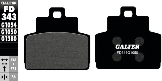 Galfer remblokken fd343 brake pad fd343 g1050 organic scooter